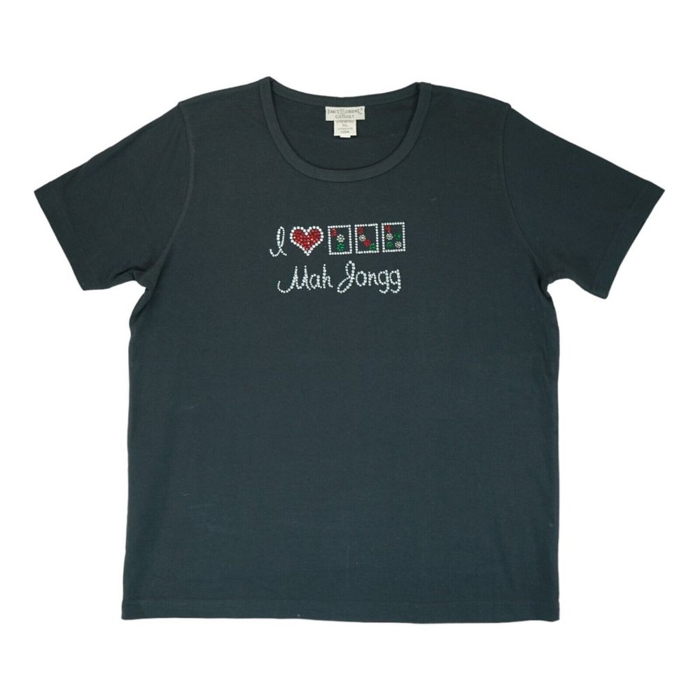 Isaac’s Designs Women's Rhinestones T-Shirt Size‎ XL